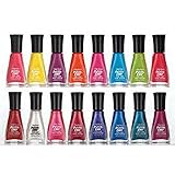 Lot of 7 Insta-dri Sally Hansen Finger Nail Polish No Repeat Colors FAST DRY FINGERNAIL POLISH