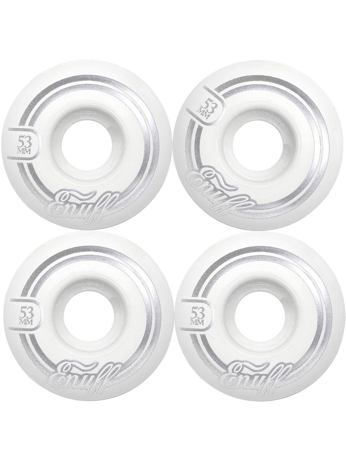 Enuff Skateboards Enuff Refresher II Wheels Skateboard Unisex Adult, unisex_adult, ENU520, white (white), 53 mm