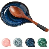 NAIYANJA Ceramic Spoon Rest for Stove Top, Utensil Holder, 5 Inches | Heat-resistant ceramic holder keeps cooking spoons, spatulas, ladles, and stirrers off clean counters while cooking
