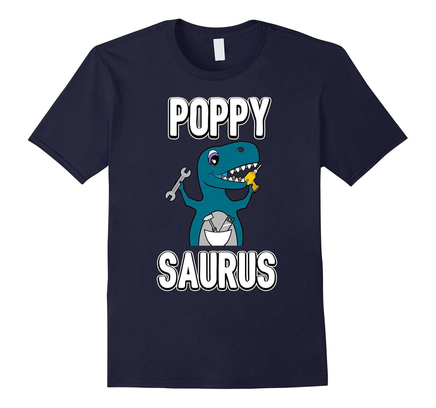 Funny Poppy Saurus T-Shirt - Proud Grandfather Day Gift 2017- TPT