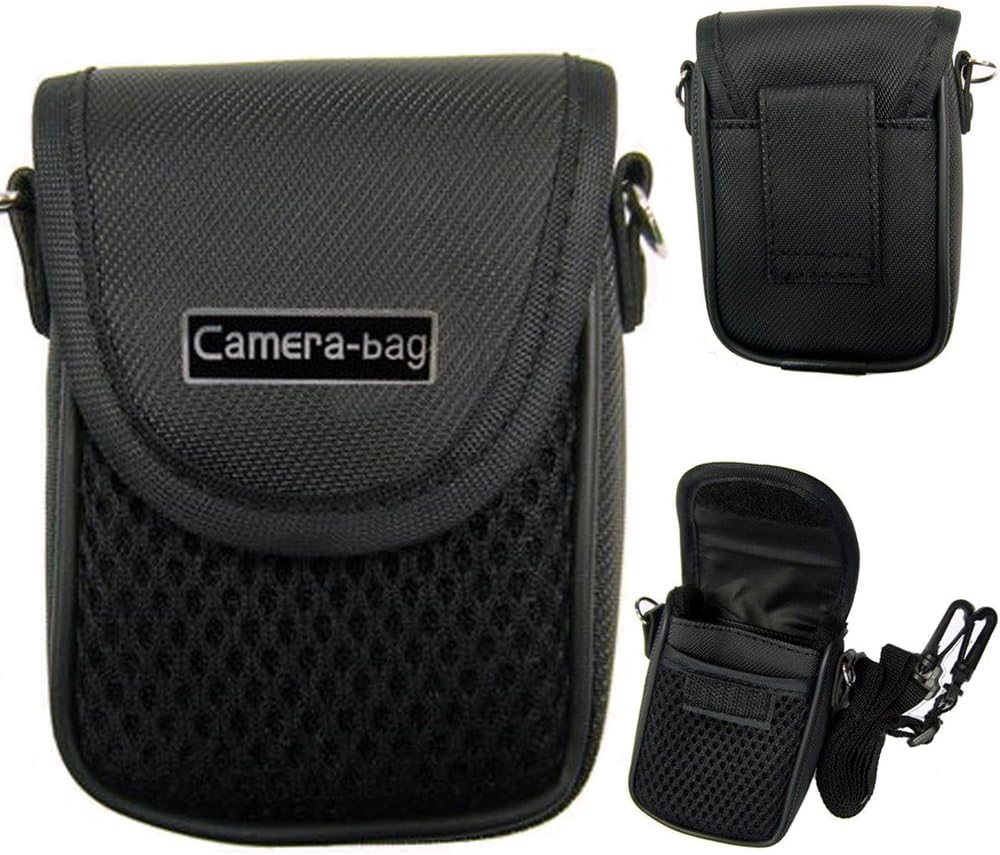 LUPO Compact Camera Case Soft Bag Pouch with Strap Belt Clip Pocket Universal