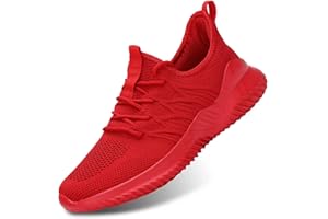 KEEZMZ Mens Running Shoes Slip-on Walking Sneakers Lightweight Breathable Casual Soft Sole Trainers