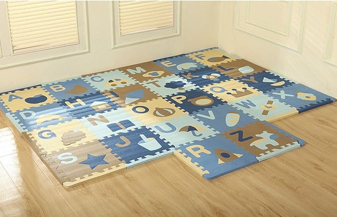 Bigood 26pcs Tapis Chambre Jeux Bebe Enfant Mousse 30x30x1 4cm Multicolore Fonce Jeux Et Jouets Puzzles Eng Bouldermicrofinance Org