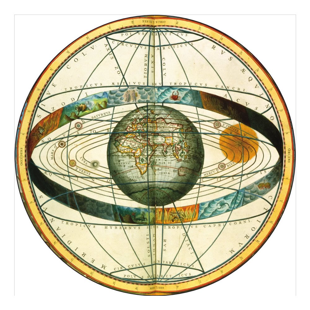 Castle Melamine Celestial Maps Placemats - Set of 4