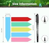 KINGLAKE Plant Labels and Pen 100Pcs Green PVC Garden Markers 4 Inch</br> view 2