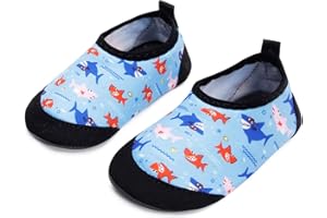 JIASUQI Baby Boys and Girls Barefoot Swim Water Skin Shoes Aqua Socks for Beach Swim Pool