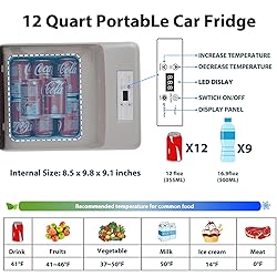 Alpicool C12PT Portable Car Freezer Cooler, 12 Volt