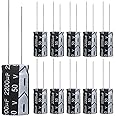 ALLECIN 2200uF 50V 16x30mm Electrolytic Capacitor 2200 UF MFD 50 Volt 0.63x1.18in Aluminum Capacitors (Pack of 10)