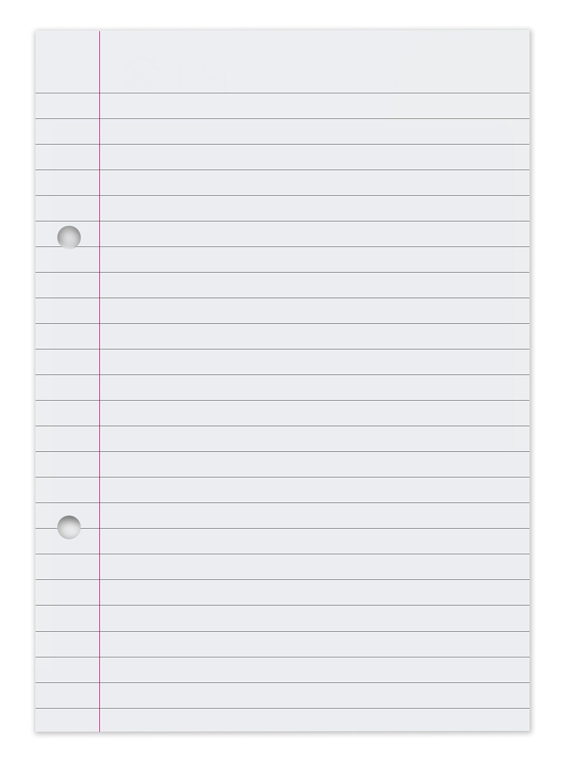 A5 Refill pad, 60 Sheets, 80gsm, White, Pack of 10 with Zero Plastic Packaging