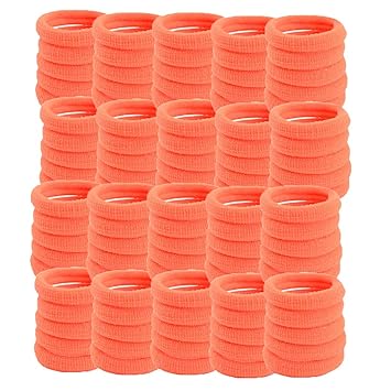 Amazon Com Kcper 100pcs Hair Bands Ties Colorful Elastic Rubber