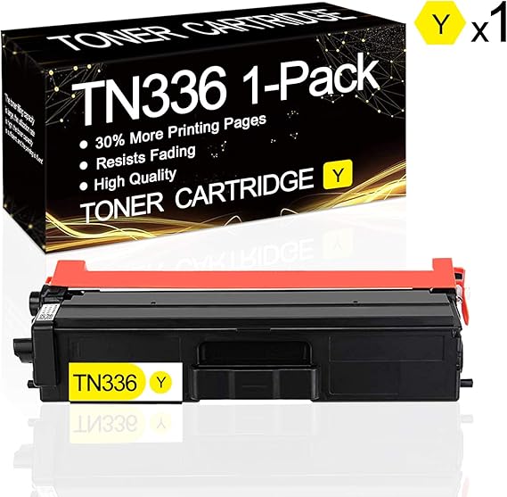 Amazon.com: 1 Pack Yellow TN336 Compatible Toner Cartridge Replacement for Brother HL-L8250CDN 
