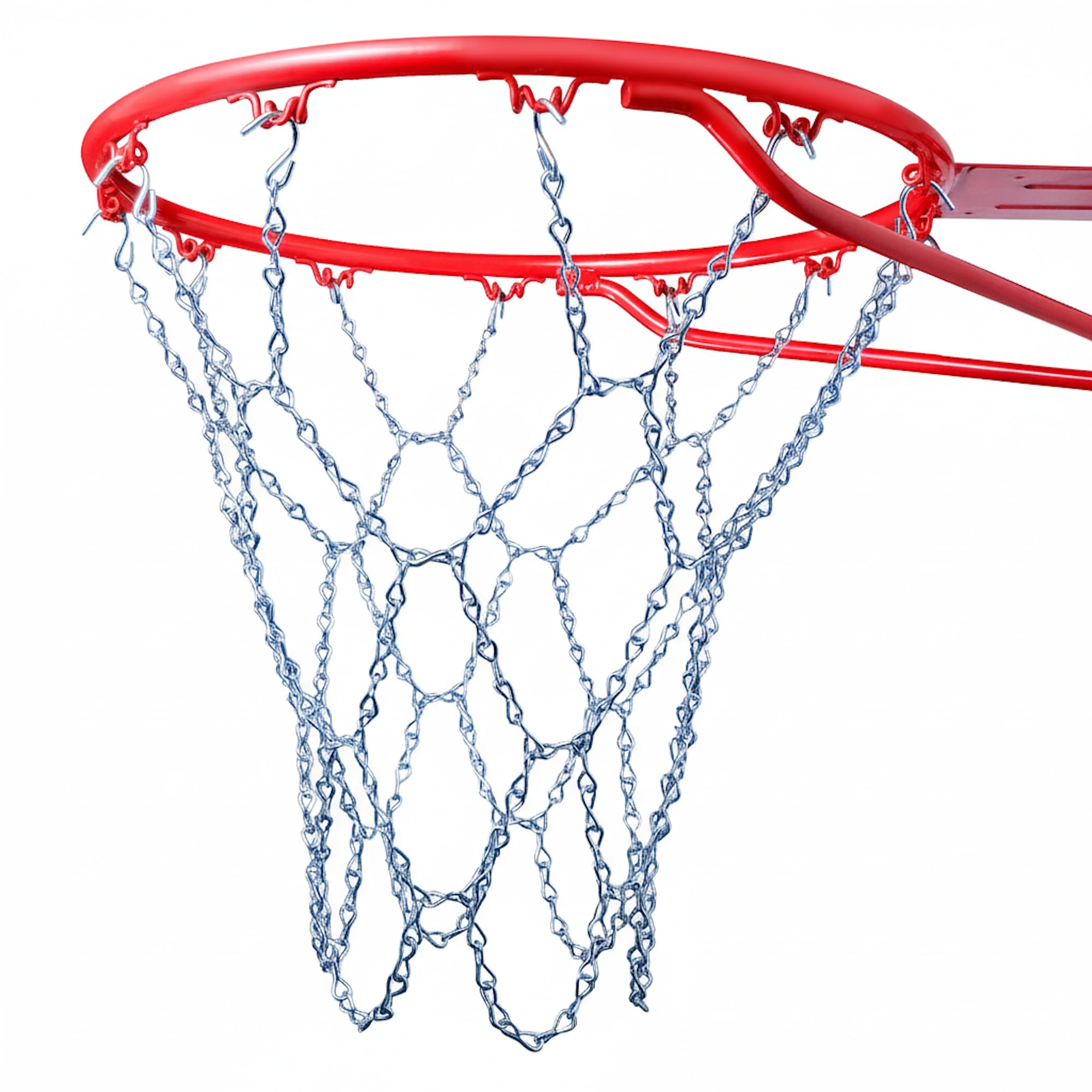 Cannon Sports Heavy Duty Chain Basketball Net – Rust Proof, All Weather Metal Net Replacement - Official Standard 12-Loop Metal Net for Indoor/Outdoor Basketball Rims