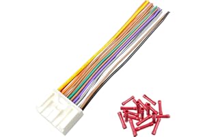 Jayubien Radio Wiring Harness 20Pin Female Connector Replacement for Toyota Lexus 2004-UP with JBL Amplifier Car Stereo Wire 