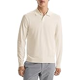 Theory Men's Goris Polo Long Sleeve in Light Bilen