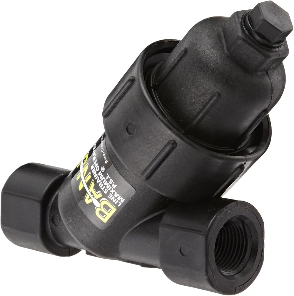 Banjo LS100-40 Polypropylene Y Strainer 1" NPT Female 40 Mesh
