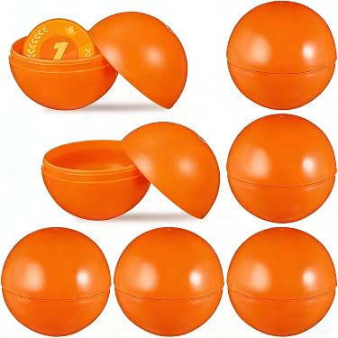 15 Bolas De Bingo De Plástico Divisibles – Cápsulas Redondas De Colores Para Lotería, Sorpresas Y Juegos De Fiesta