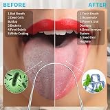Kunjocy Stainless Steel Tongue Scraper U-Shape Metal Oral Care Tool view 4