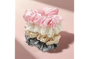 4pcs Hairband, ponytail headband, high elasticity, hair rope, simple hair tie, Soft Satin Gifts