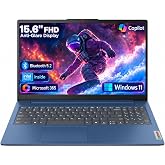 Lenovo Business 15.6" FHD Laptop, Intel Processor, 8GB DDR5, 128GB Storage | Office 365, Copilot AI, WiFi 6, USB-C, Anti-Glare Screen, Long Battery Life, Windows 11, Abyss Blue