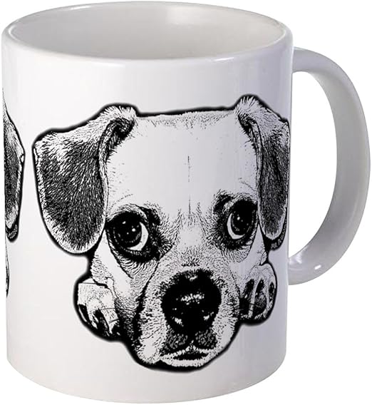 black and white puggle