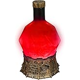 ENHANCE Gaming Sorcerer's Health Potion Light with Swirling Mystical Brew - Potion Bottle Mood Light Prop for Tabletop Game Immersion, Playroom, Desk Decor - Soft Glowing Whirling Goblet (Red Elixir)
