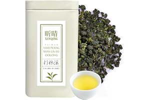 XINQING Xin Qing Shanlinxi Oolong Tea Taiwan Shanlinxi Oolong Tea Taiwan High Mountain Oolong Tea Taiwan Alpine Oolong Tea Taiwan Gaoshan Ulong Tea Taiwanese Gaoshan Oolong Tea 150g
