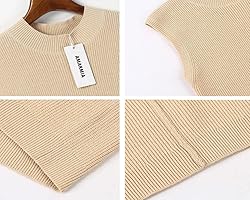 Amarmia Women's Mock Neck Knit Sweater Vest