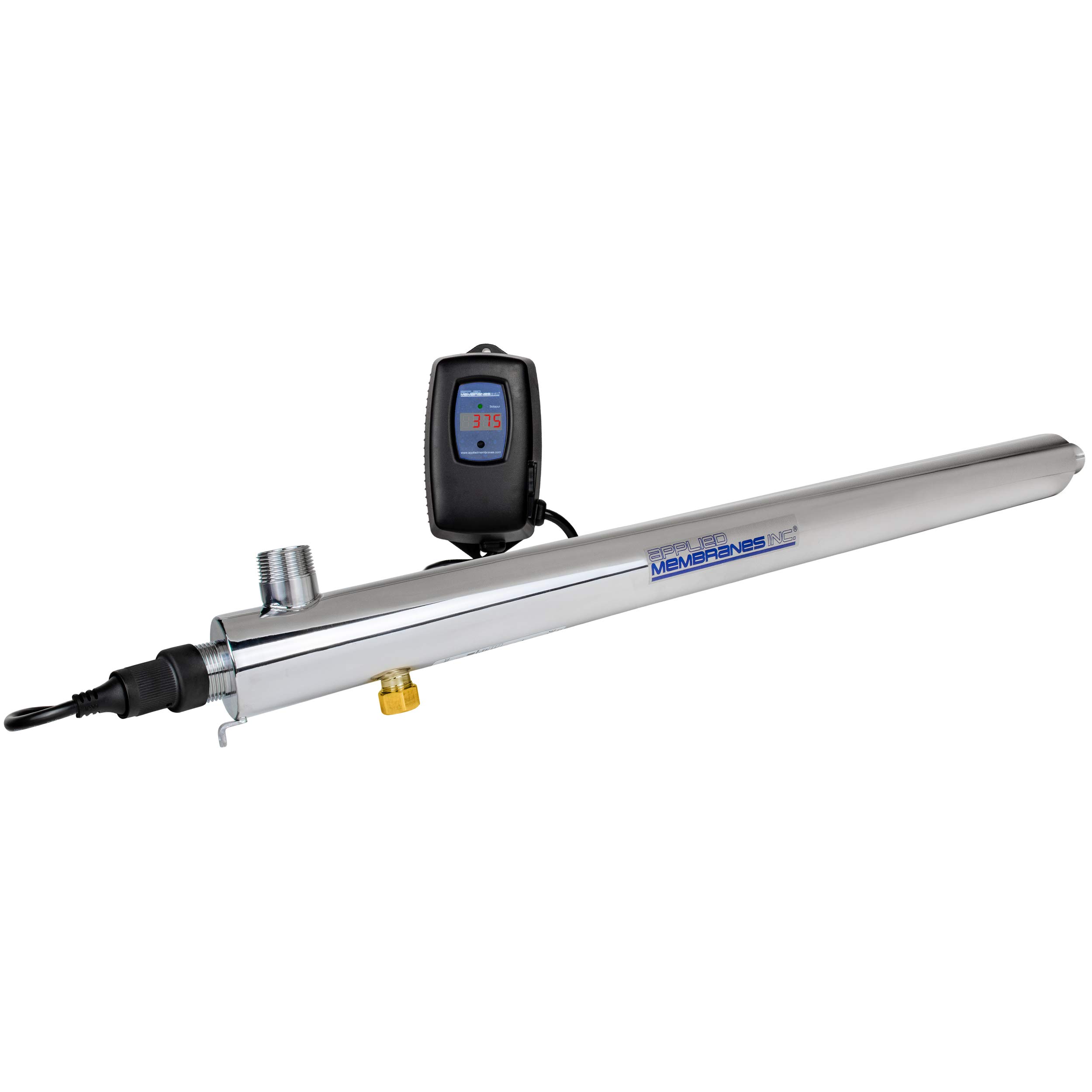 APPLIED MEMBRANES INC. Solapur Purificador de agua ultravioleta para toda la casa Esterilizador UV para purificación de agua potable en el punto de entrada | 11 GPM | Serie Helios UV-SPH-11