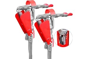 SHACKCOM Automatic Spring Fishing Rod Holder 2 Pack - Stainless Steel for Ground Support Brackets, Adjustable Sensitivity & Folding Fish Pole Rack