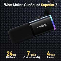 MAONO USB/XLR Dynamic Microphone for Gaming