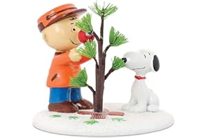 Department 56 Peanuts Charlie Brown & Snoopy The Perfect Tree Figurine | Hand-Crafted & Hand-Painted 2.76 Inch