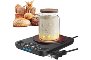 Sourdough Starter Warmer with Temperature Display,Sourdough Warming Mats 100℉ Electric Heating 12 Hours Timing Function Sourd