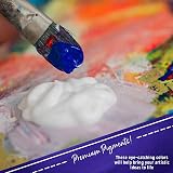 Crafts 4 ALL Large Acrylic Paint Set 12 Colors 75ml Tubes with Brushes view 5
