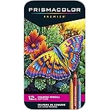 Prismacolor 3596T Premier Colored Pencils, Soft Core, 12 Count