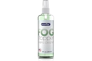 PURITY LENS CLEANER Purity Fog Stopper and Lens Cleaner Spray - Anti Fog Spray for Glasses & Non-AR Coated Lenses - Fog Blocker and Anti-Static Lens Cleaning Spray for Glasses, Eyewear, Goggles and Masks - 8oz​