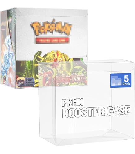 SOMGEM 96% UV-Blocking PKMN ETB Protector Case (10-Pack) - 192x90x168mm Anti - View #2