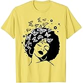 Melanin Queen African American Strong Black Natural Afro T-Shirt