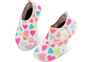 JIASUQI Kids Boys Girls Summer Athletic Water Shoes Barefoot Aqua Socks for Beach Swimming Pool