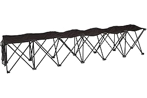 Trademark Innovations Portable 6-Seater Folding Team Sports Sideline Bench