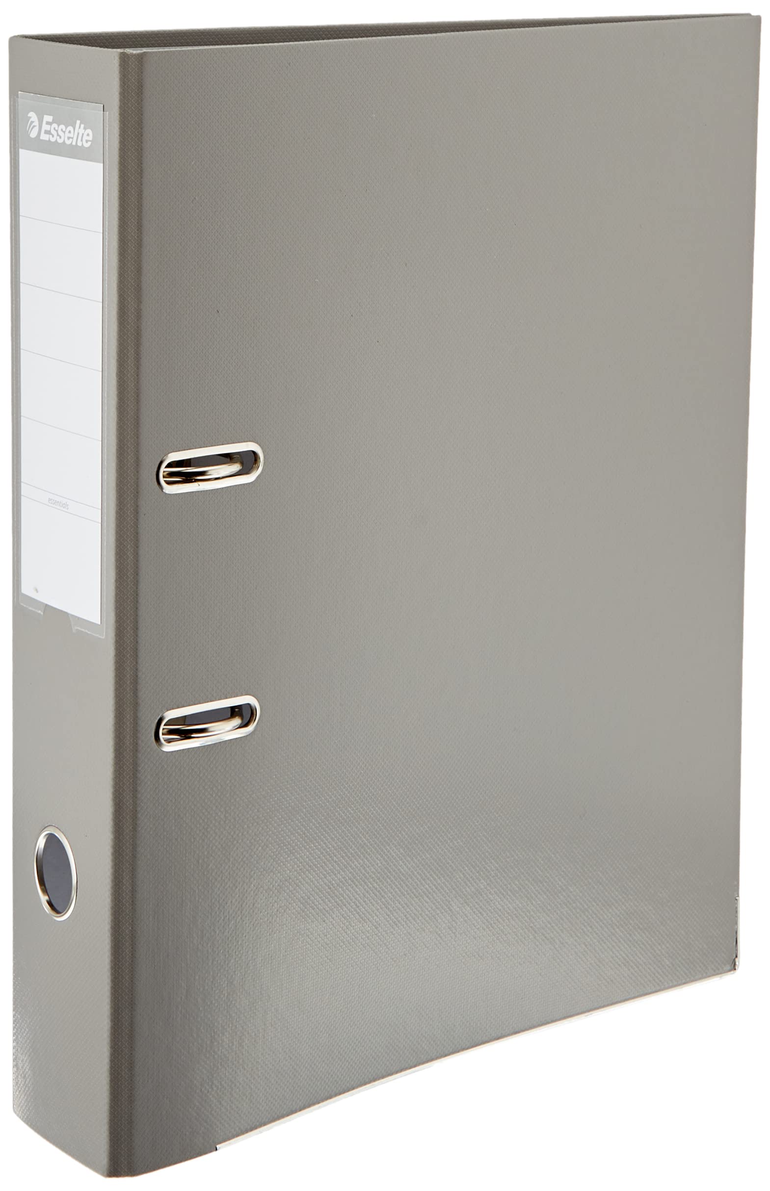 Esselte Lever Arch File, Plastic Cover, Lined, 7.5 cm Spine grey