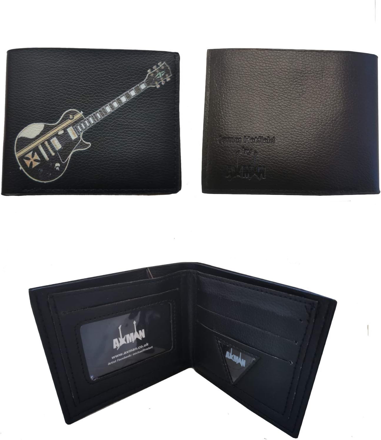 James Hetfield Iron Cross Wallet / Gift Box | Plectrum Holder | Vegan Leather | Original Artwork