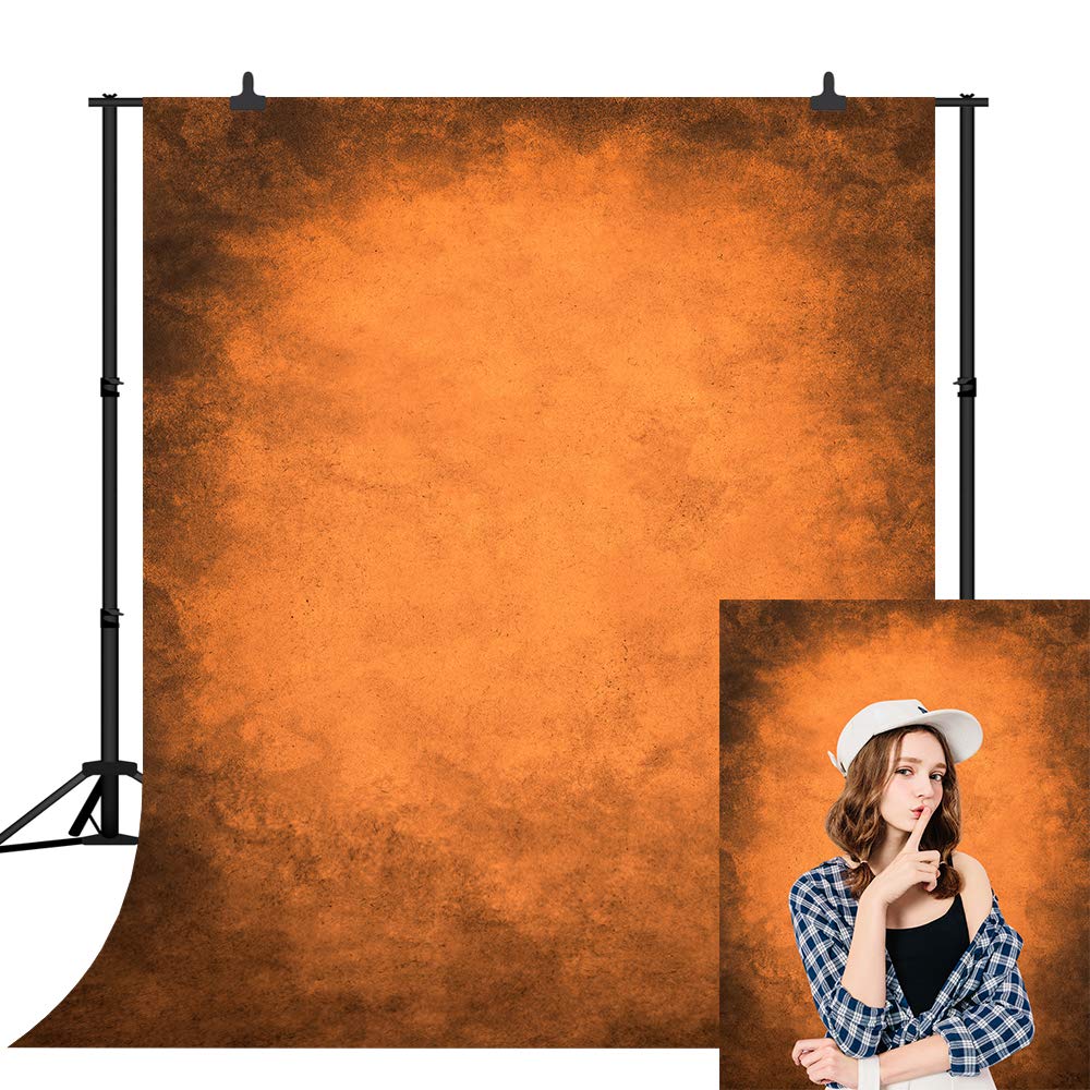 CapiSco 5X7FT Vintage Orange Gradient Art