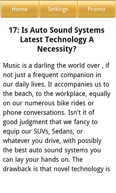Auto Sound System Basics
