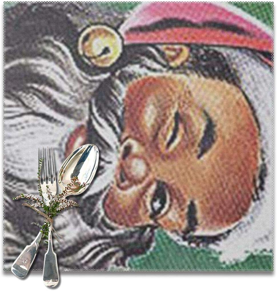 Fashion Placemats for Dining Table Set of 6,African