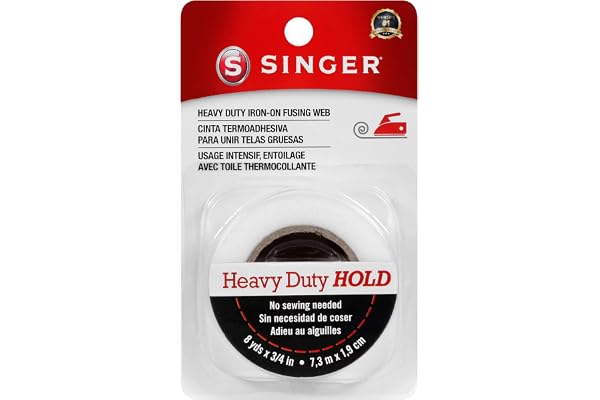 SINGER 00240 Heavy Duty Iron-On Fusing Web, Fabric Adhesive,