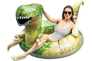 FindUWill 62'' Dinosaur Pool Floats, Inflatable Pool Floaties Swimming Rings Tube Pool Float Summer Beach Toys for Adults and Kids
