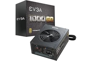 EVGA 1000 GQ, 80+ GOLD 1000W, Semi Modular, EVGA ECO Mode, 5 Year Warranty, Power Supply 210-GQ-1000-V1,Black