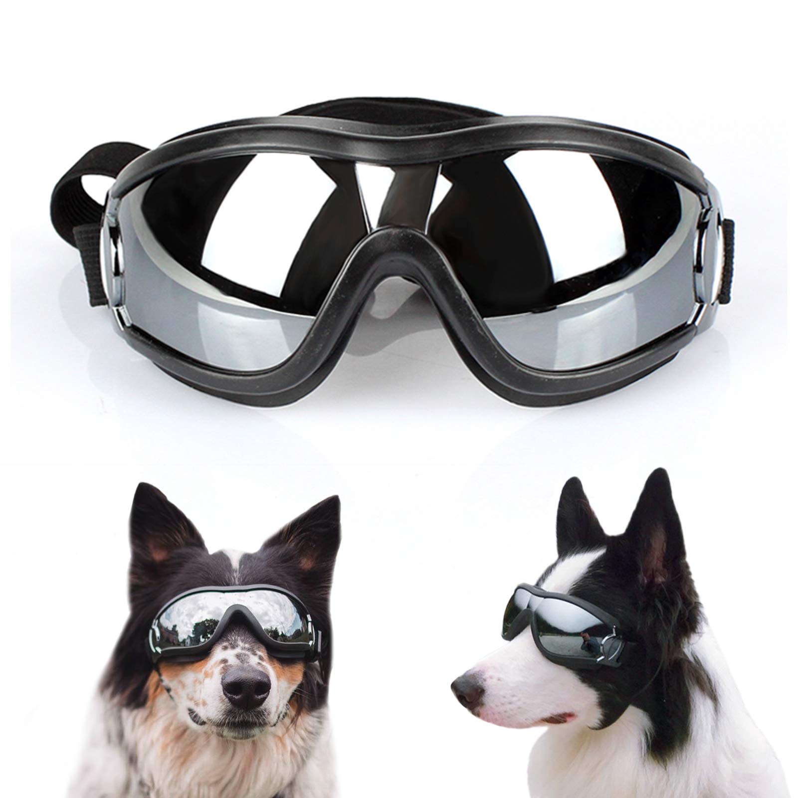 PETLESO Dog Goggles Large Eye Protection Dog Sunglasses for Middle/Large Dogs