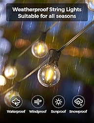XMCOSY+ Patio Lights 75Ft Dimmable LED Outdoor