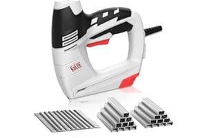 KeLDE 4-in-1 Electric Staple/Nail Gun, 120V Power Hand Stapler with 1200pcs Staples and Nails - Lightweight, Safety & Ergonom